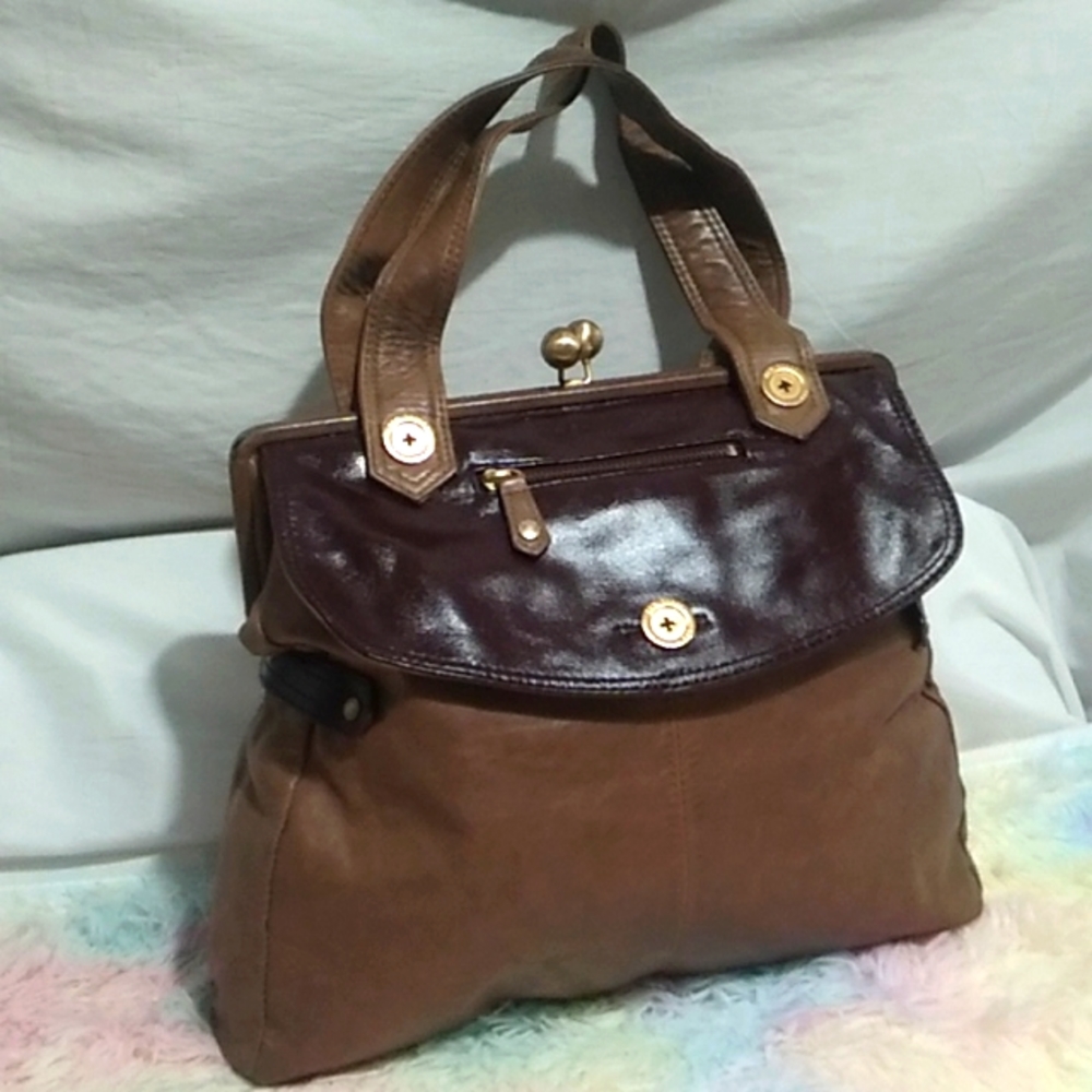 Ted Baker Brown and Dark Brown Shoulder Bag